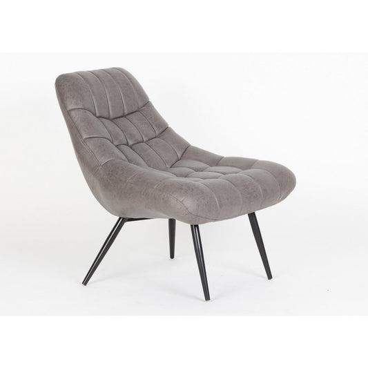 Armchair XXL faux leather dark brown