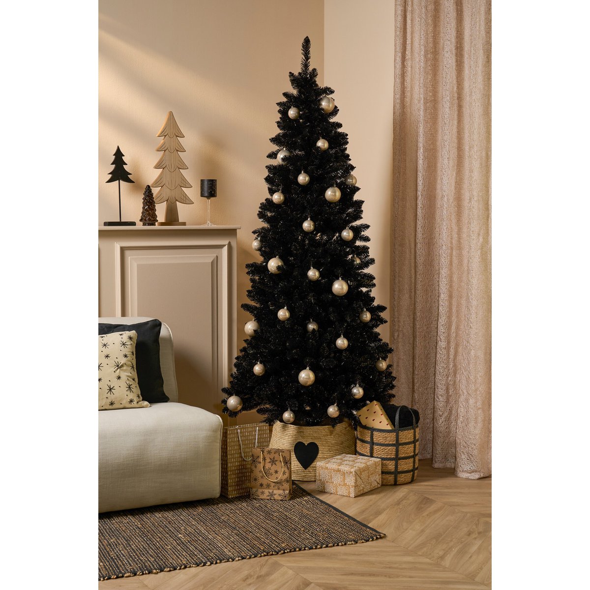Weihnachtsbaumrock Creme