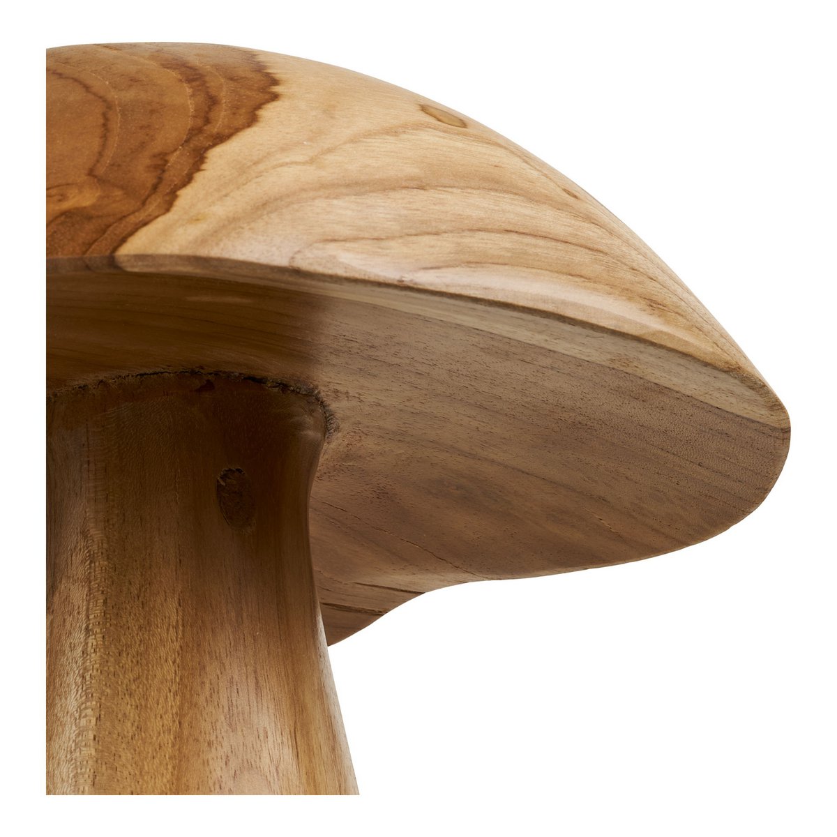 Kodi Dekorationspilze, Teak, natur, 2er-Set