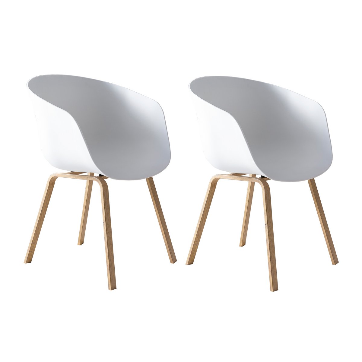 Dining room chair set of 2 white