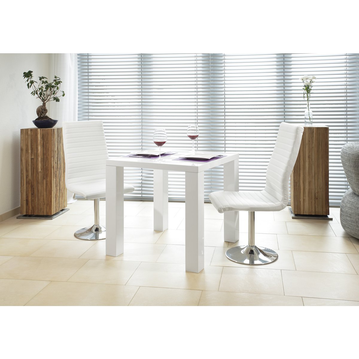 Dining table 80x80 cm white