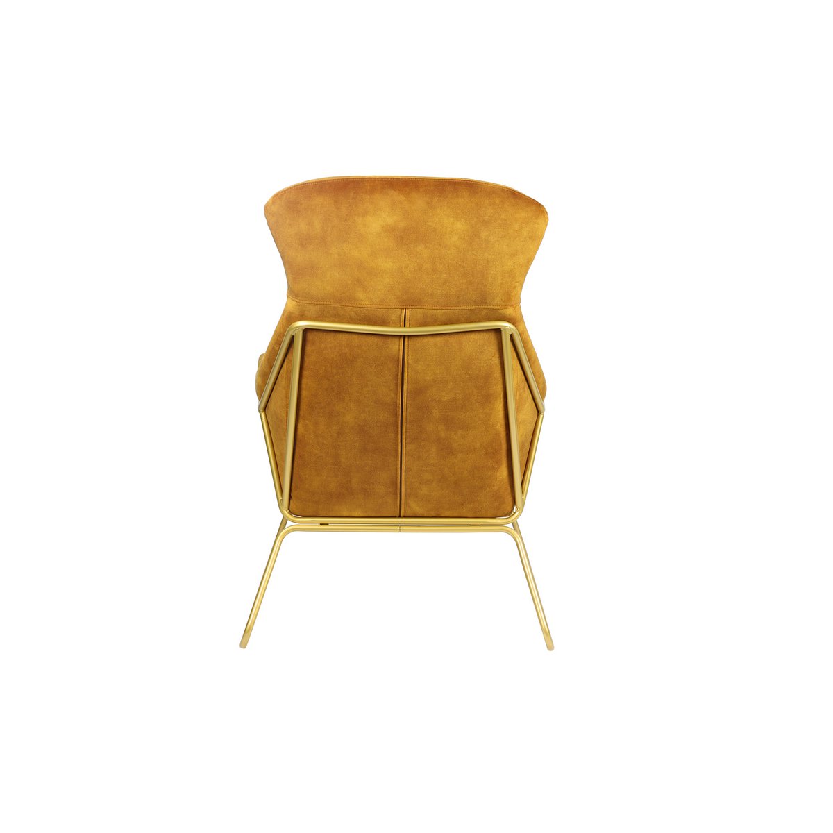 Relax armchair made of gold velvet velor