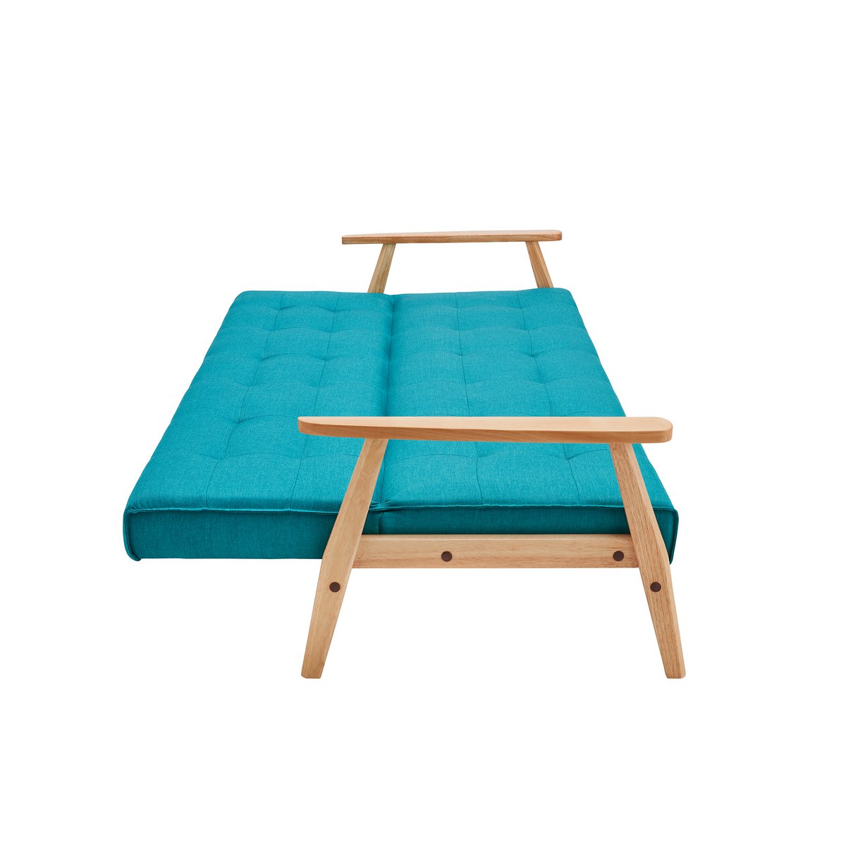 Sofa bed in Scandinavian textured petroleum