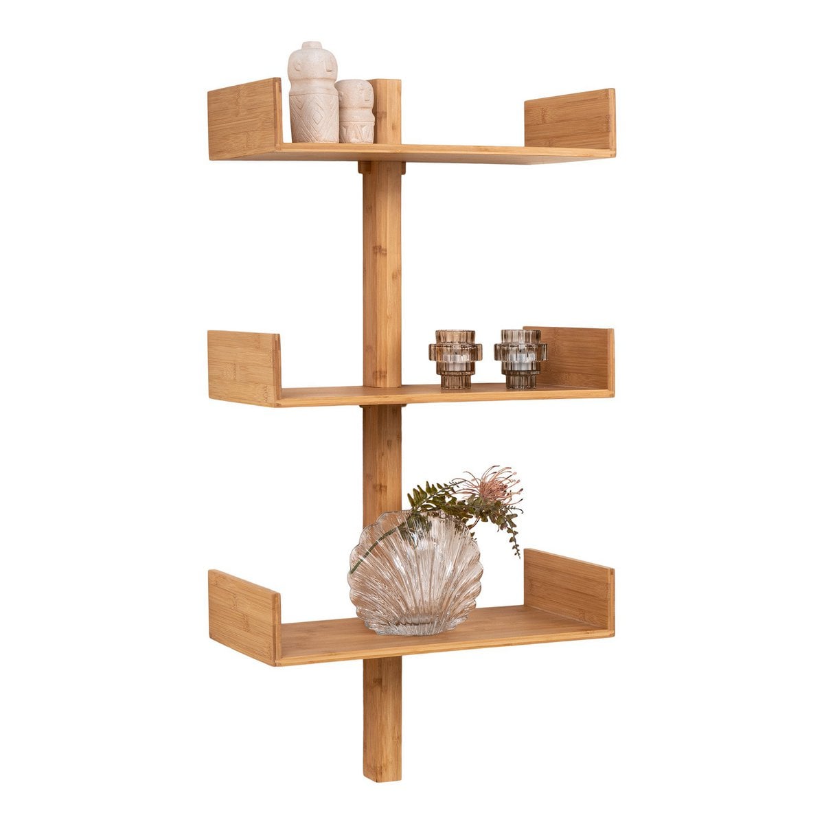 Villa Shelf - Wandregal, Bambus, natur 50x102 cm