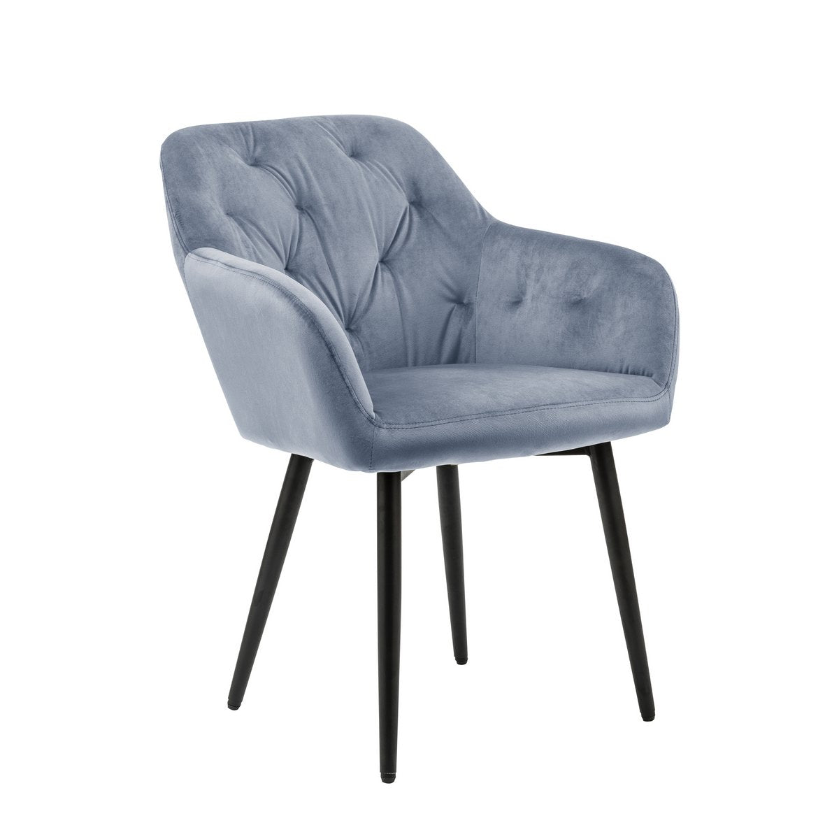 Armchair light gray velvet
