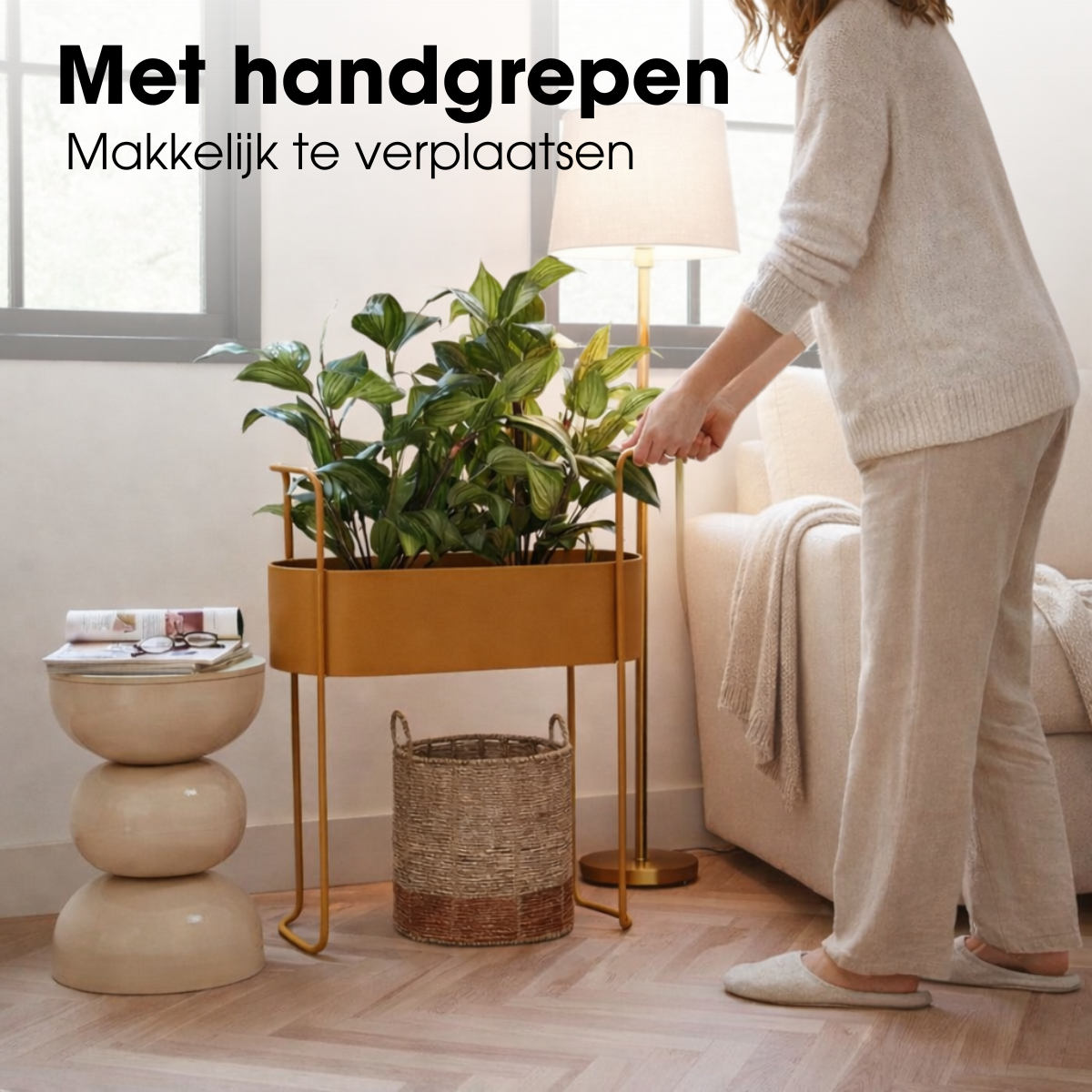 Blumentopf in Moritz Brown