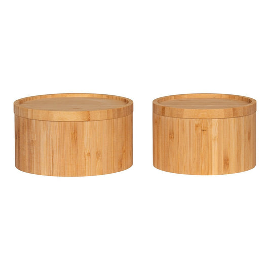 Chefalu Aufbewahrungsbox – Aufbewahrungsbox, Bambus, natur, 2er-Set