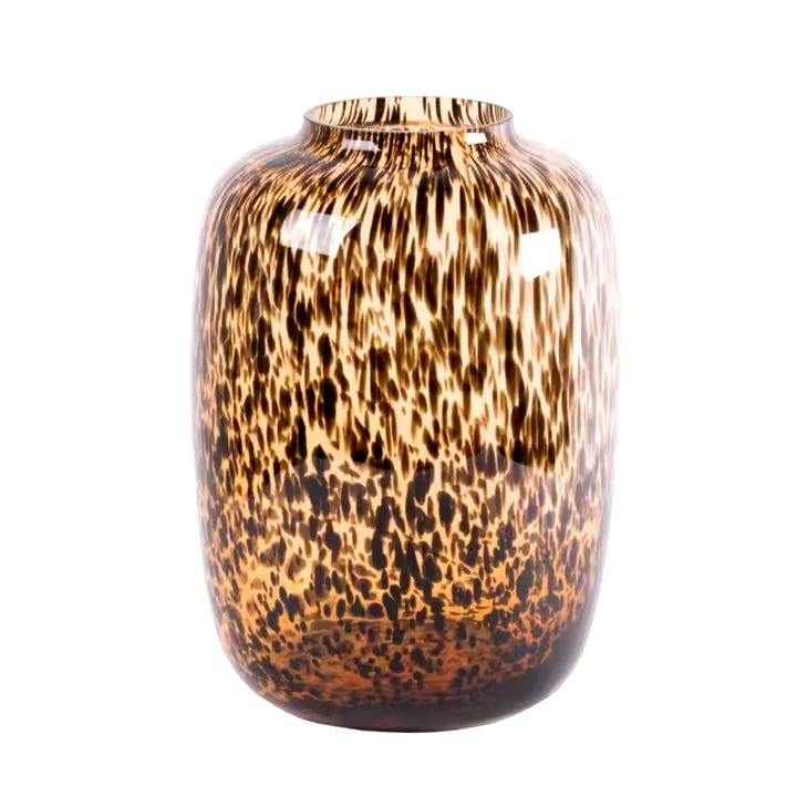 Gepardenvase Braun Groß