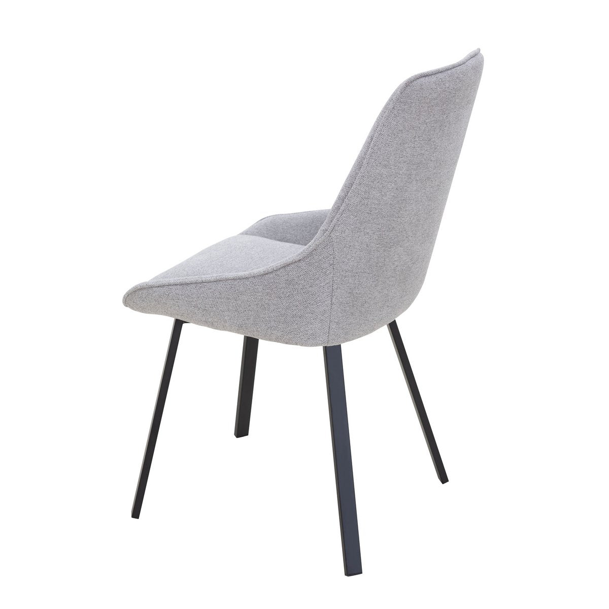 Dining chair set of 2 grey