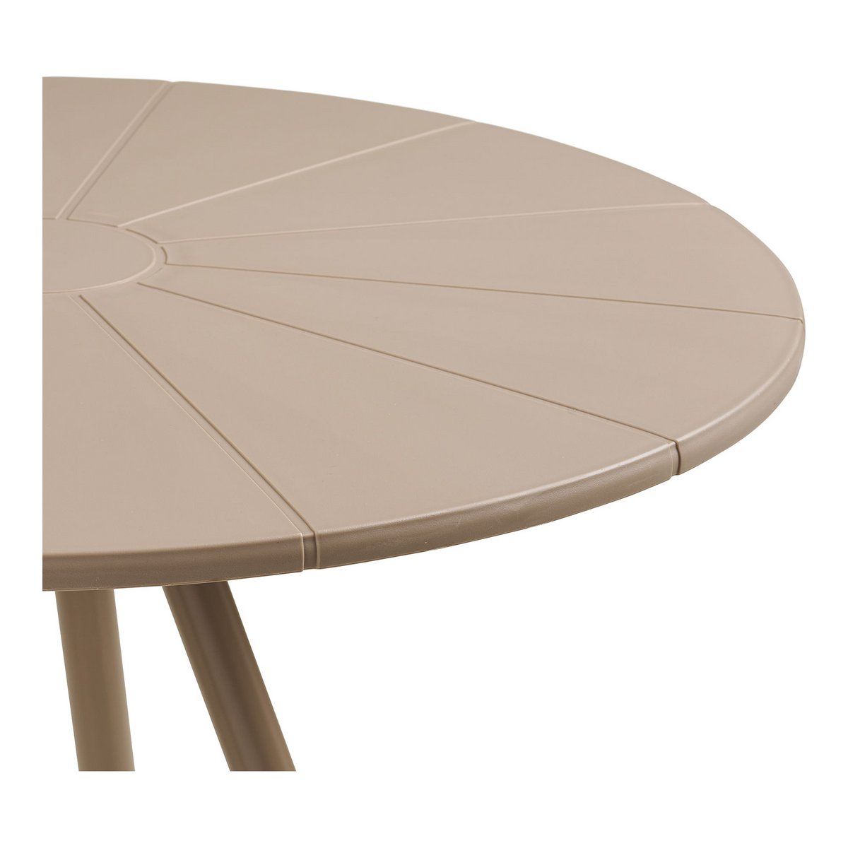 Barletta Bistrotisch, Polypropylen/Stahl, Taupe, ø70x73,5 cm