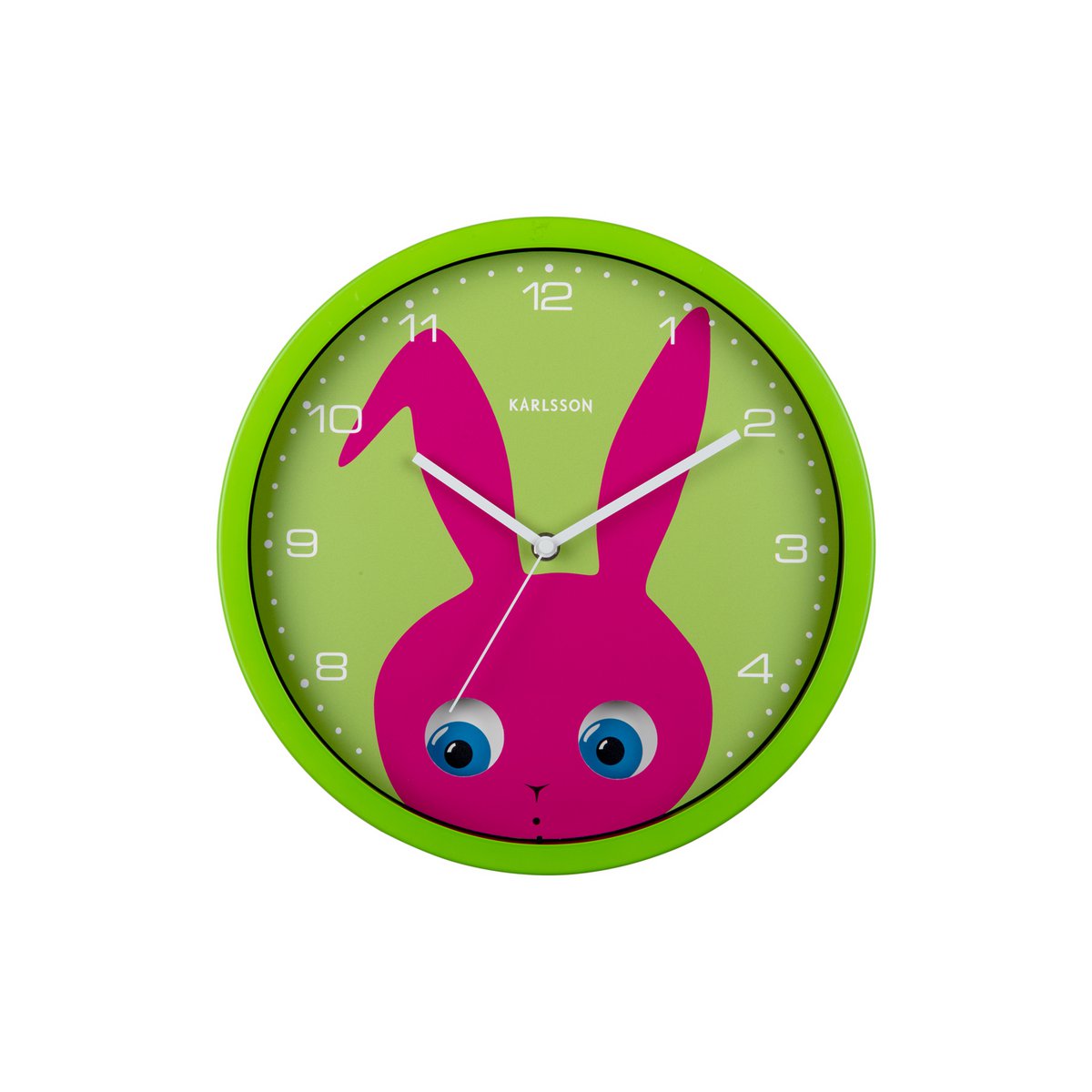 Wanduhr Peekaboo Bunny