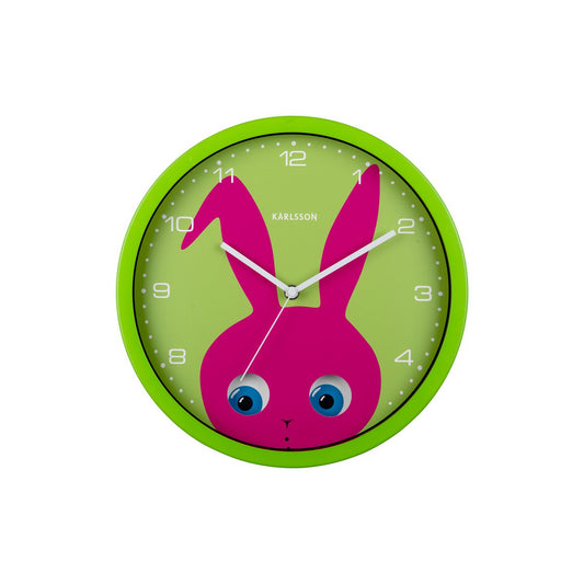 Wanduhr Peekaboo Bunny