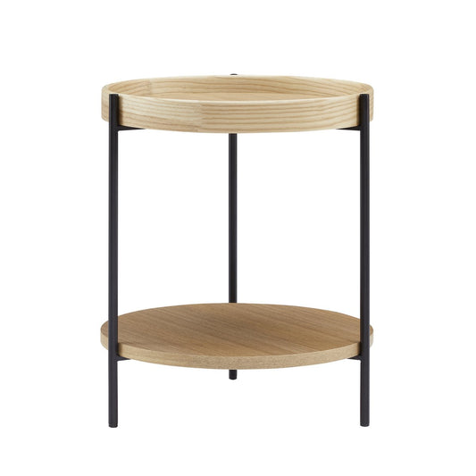Beistelltisch Ø 44 cm Eiche