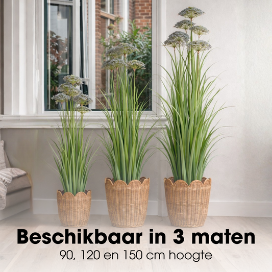 Künstliche Pflanze Ziergras Lila