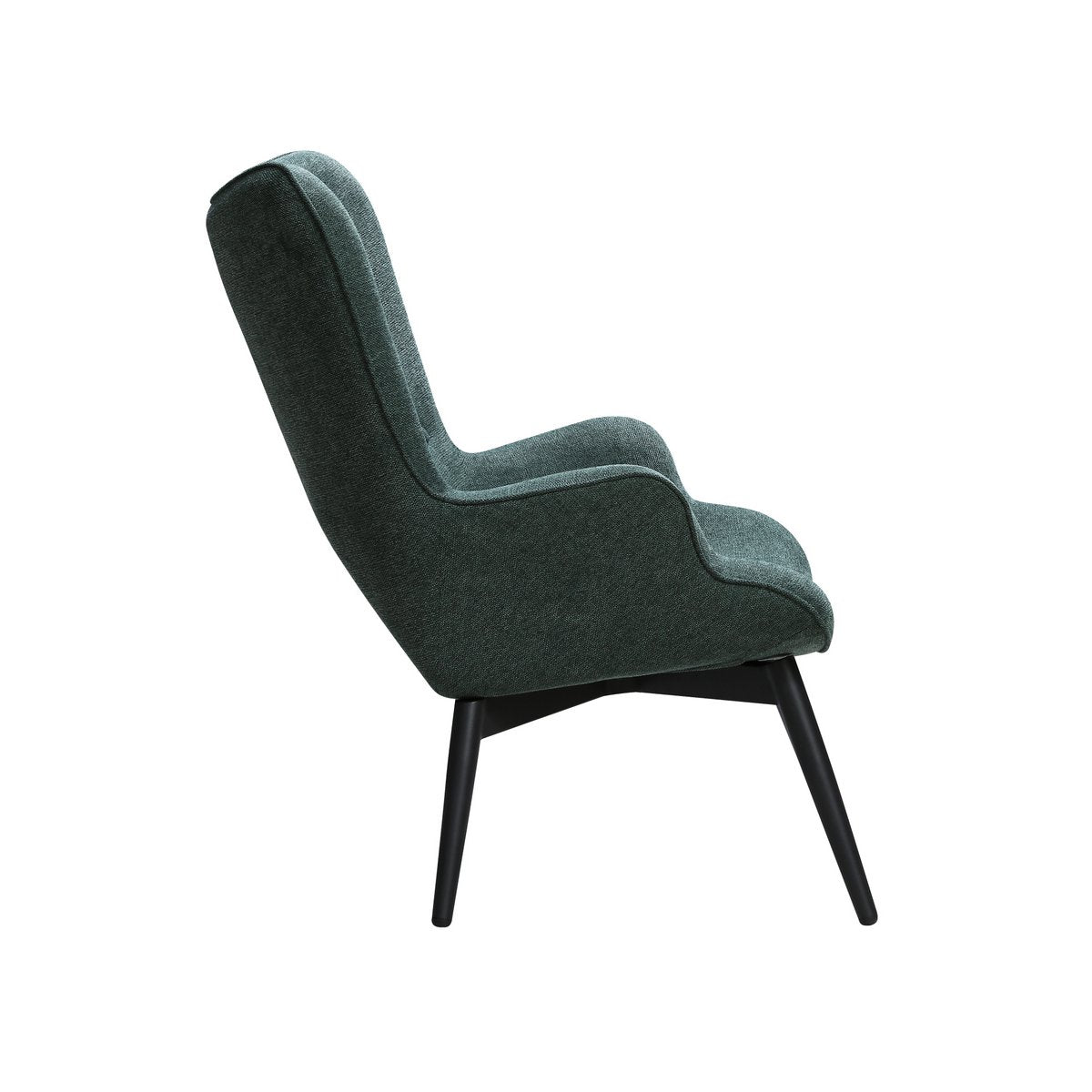 Armchair fir green textured fabric
