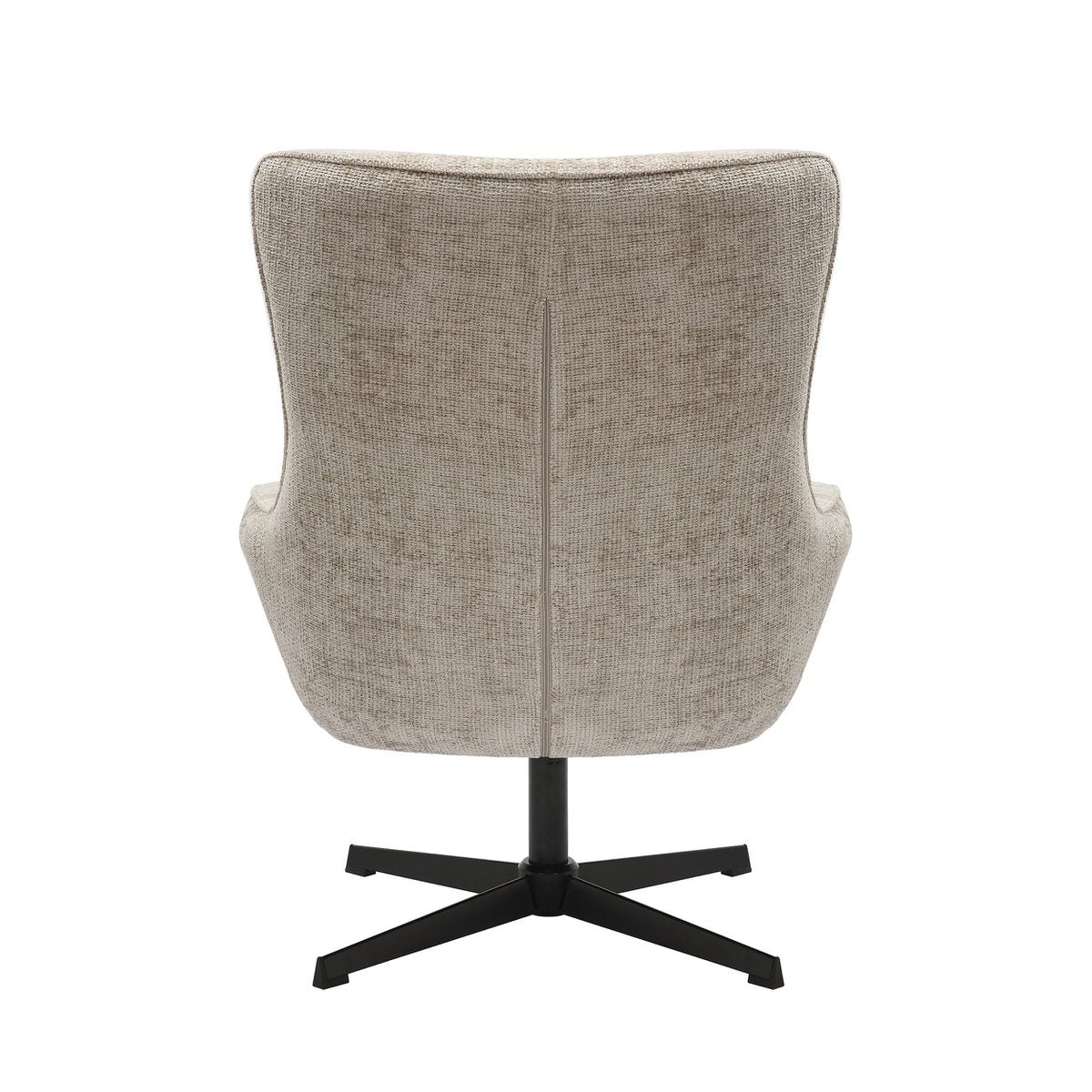 Armchair chenille fabric light gray