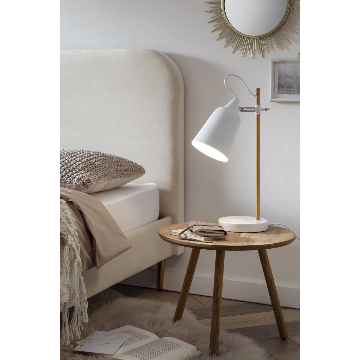 Table lamp white/natural