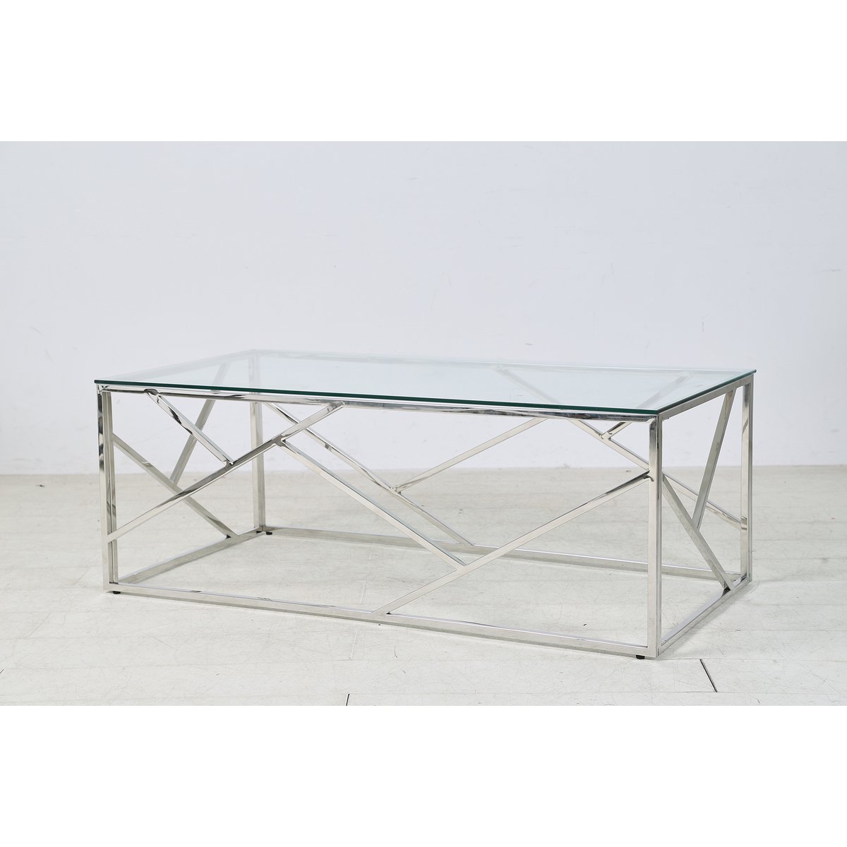 Couchtisch Silber 120x60 cm