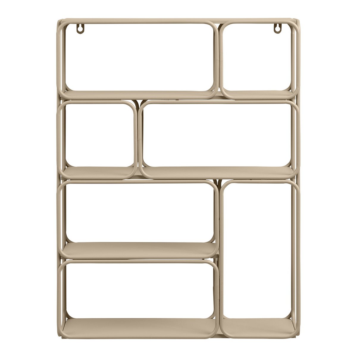 Lanciano Wandregal, Metall, beige, 48x18x64 cm