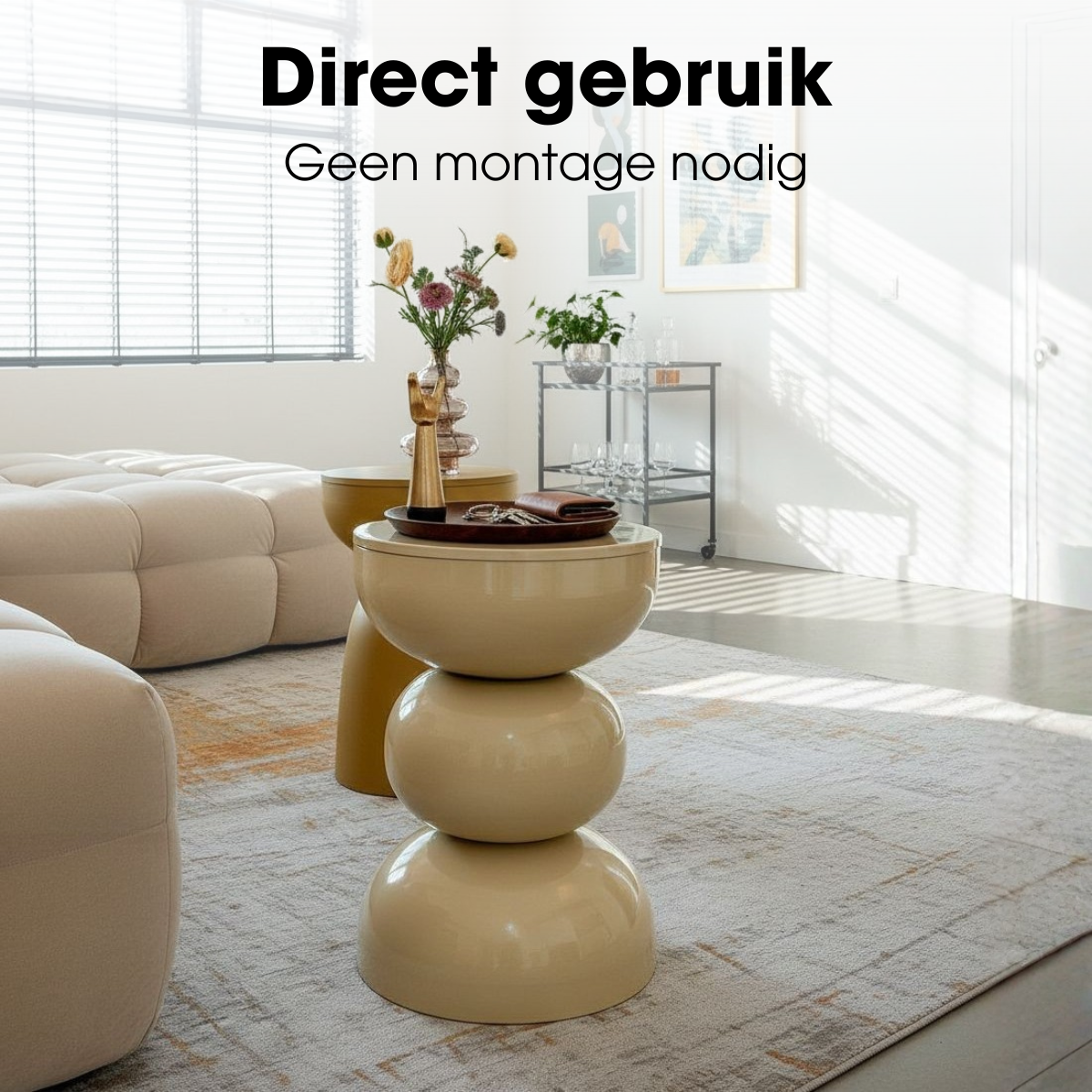 Beistelltisch Luna Beige