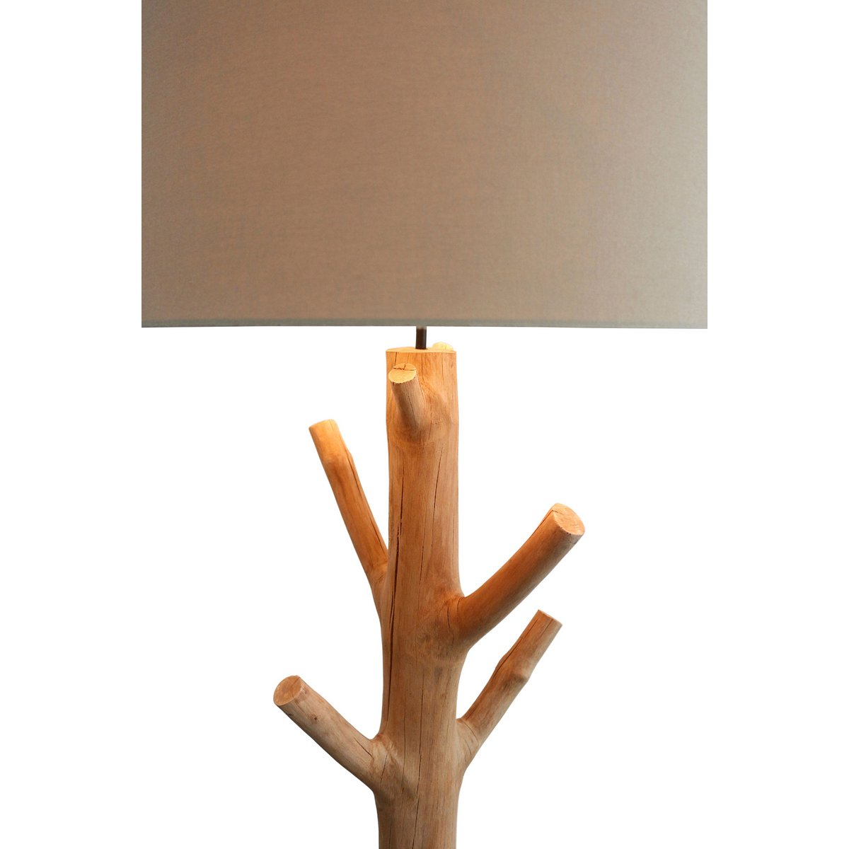 Floor lamp driftwood natural/white 175 cm