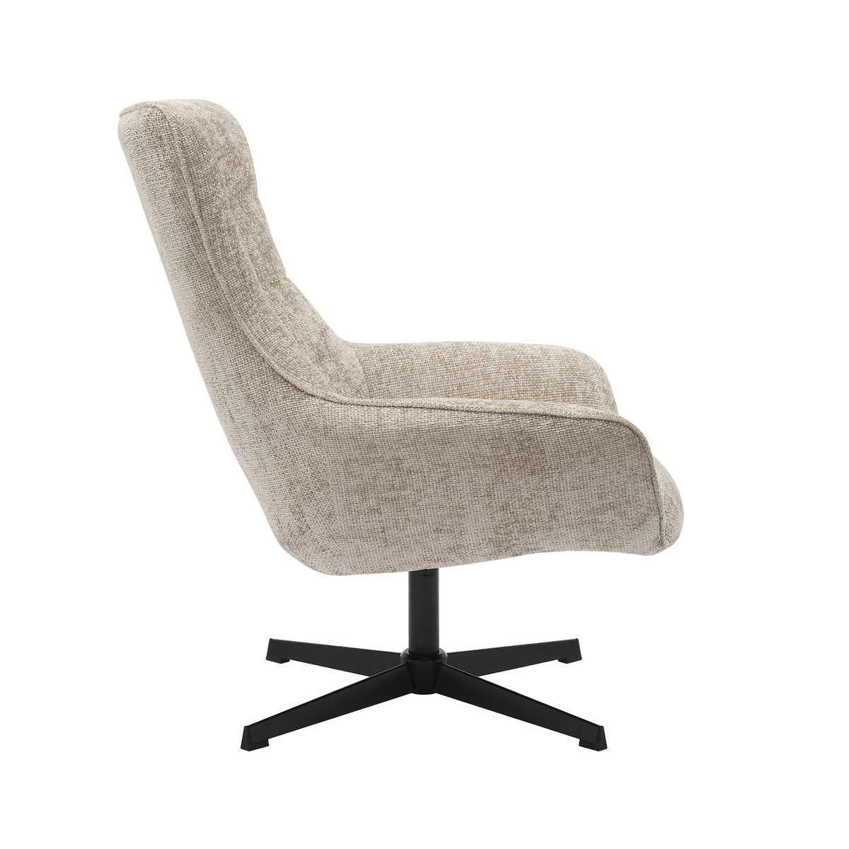Armchair chenille fabric light gray