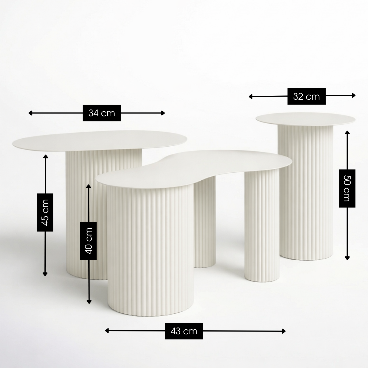 Beistelltisch Lux Off-White