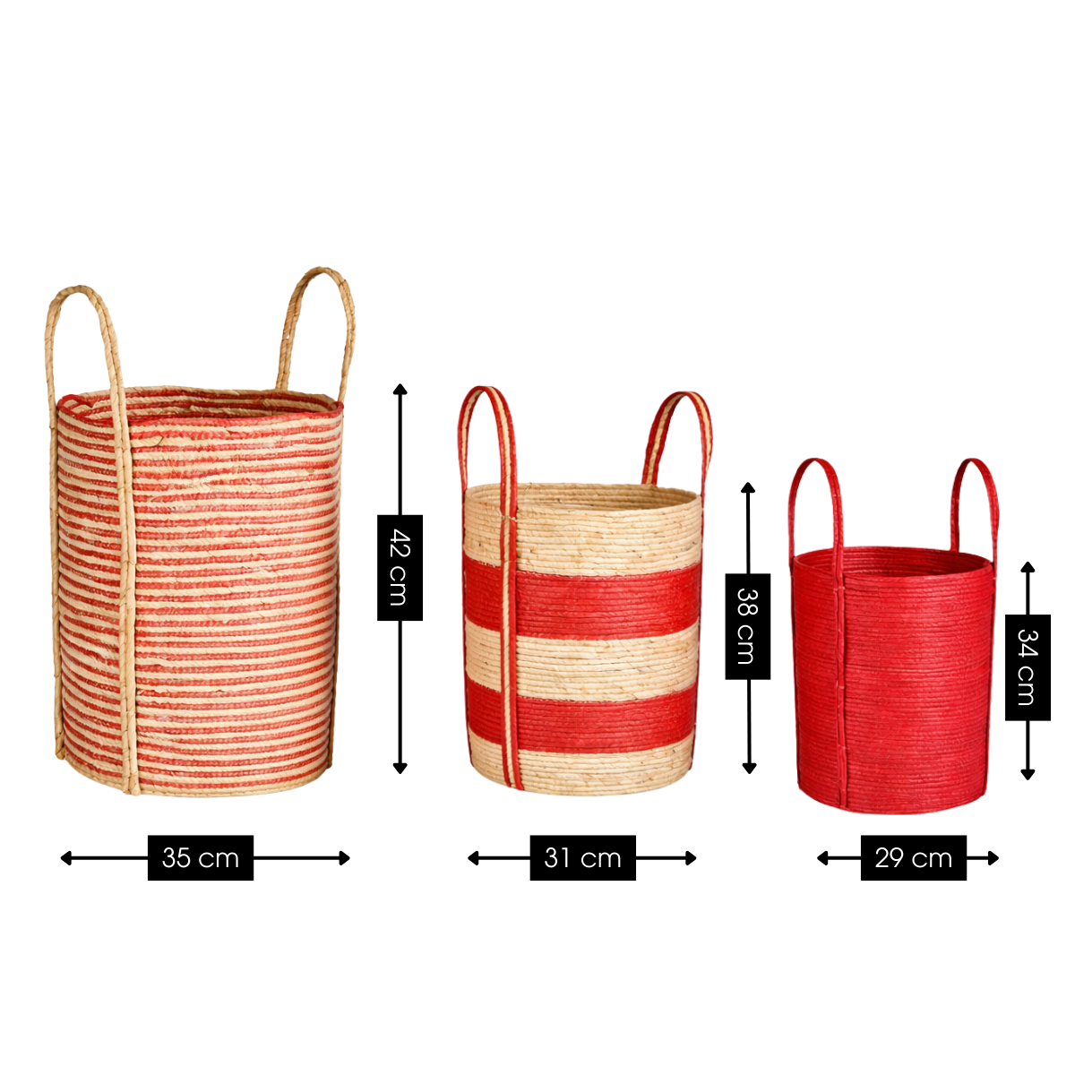 Pflanzenmand-Set Brooklyn Rood