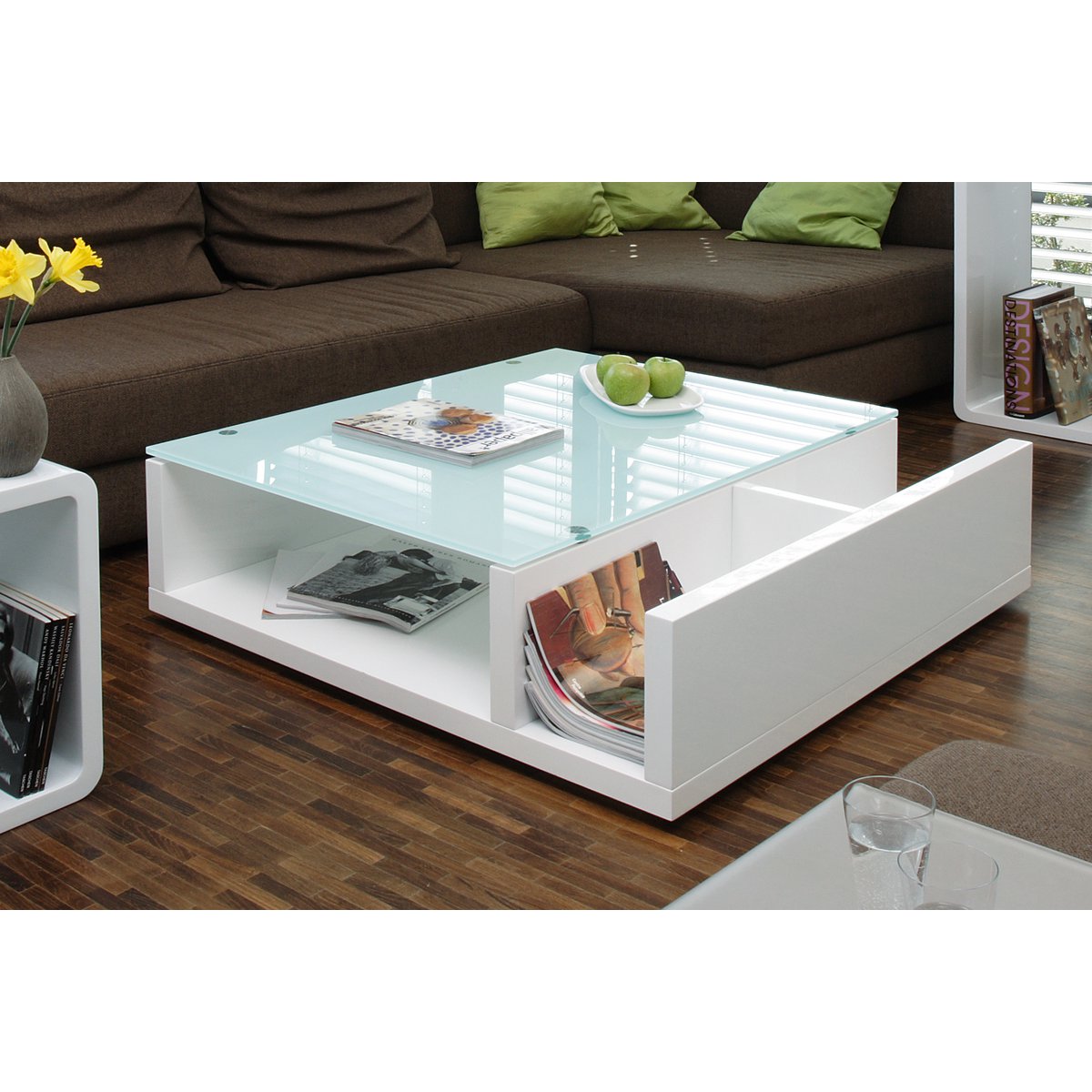 Coffee table white 100x100 cm