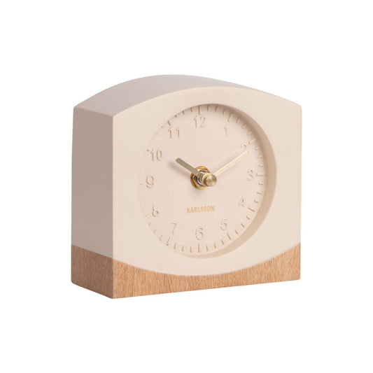 Tischuhr Paris mit Holz