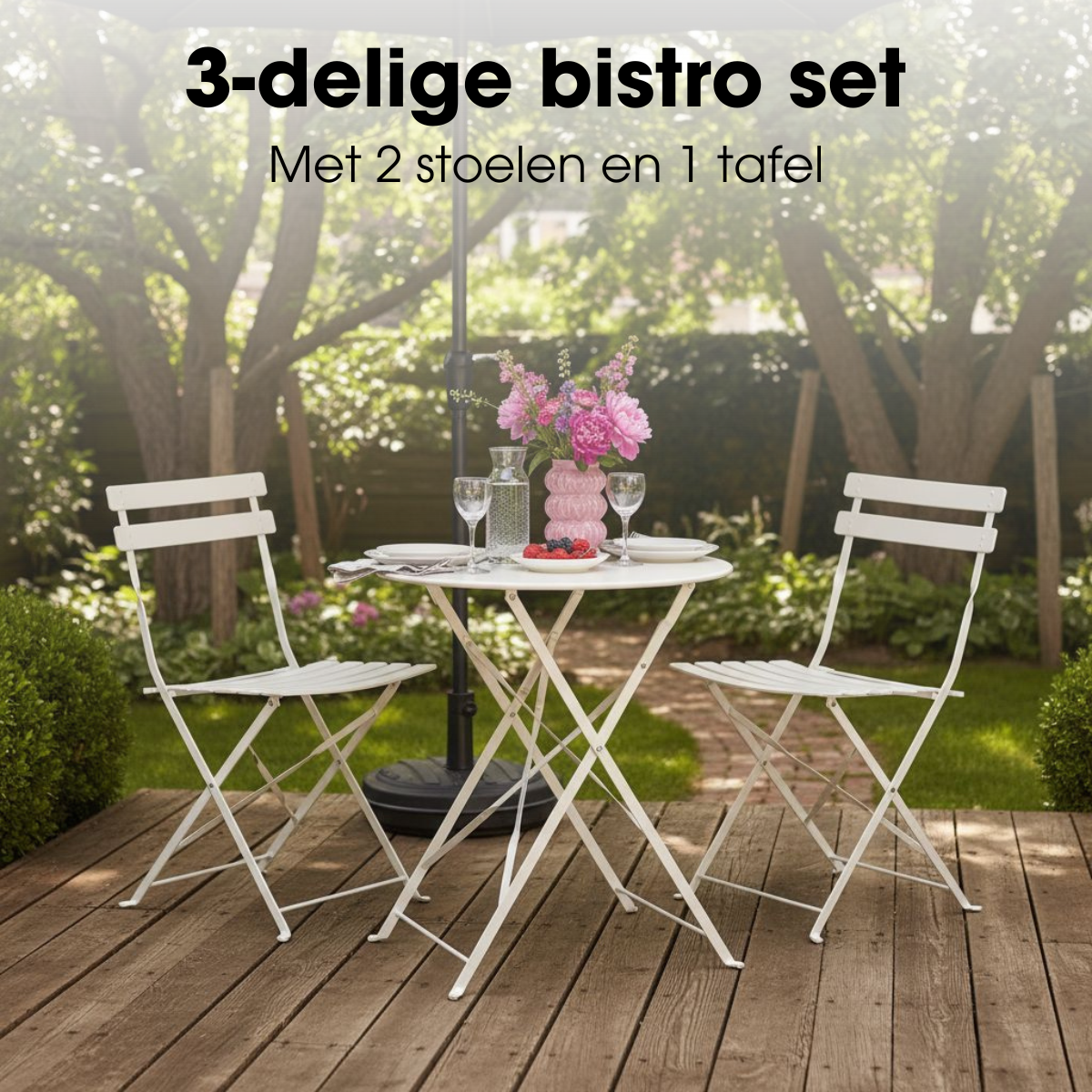 Garten-Bistro-Set Laurence White