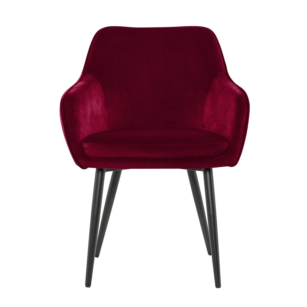 Dining chair red velvet