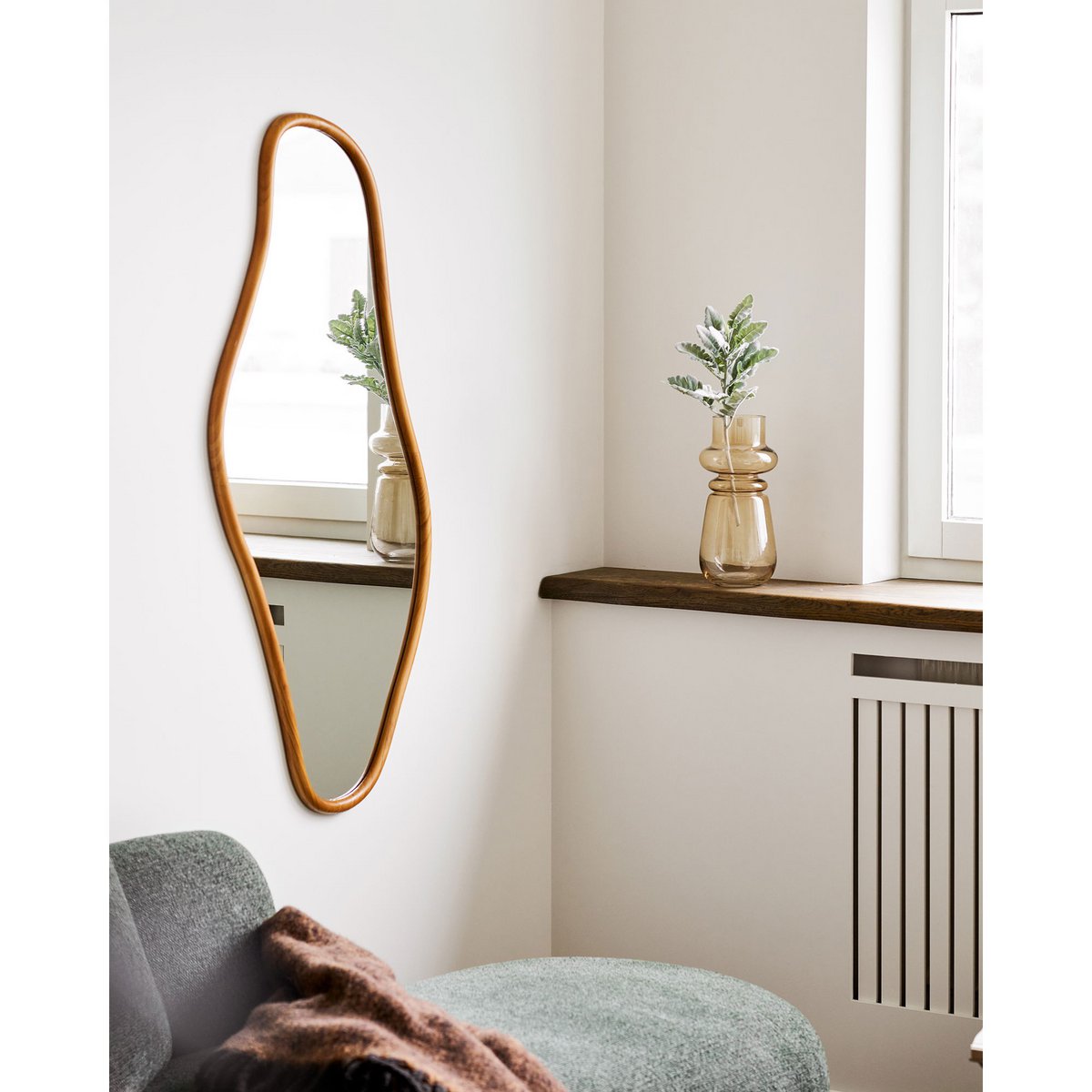 Brandsby Spiegel, Kiefernholz, natur, 60x120 cm