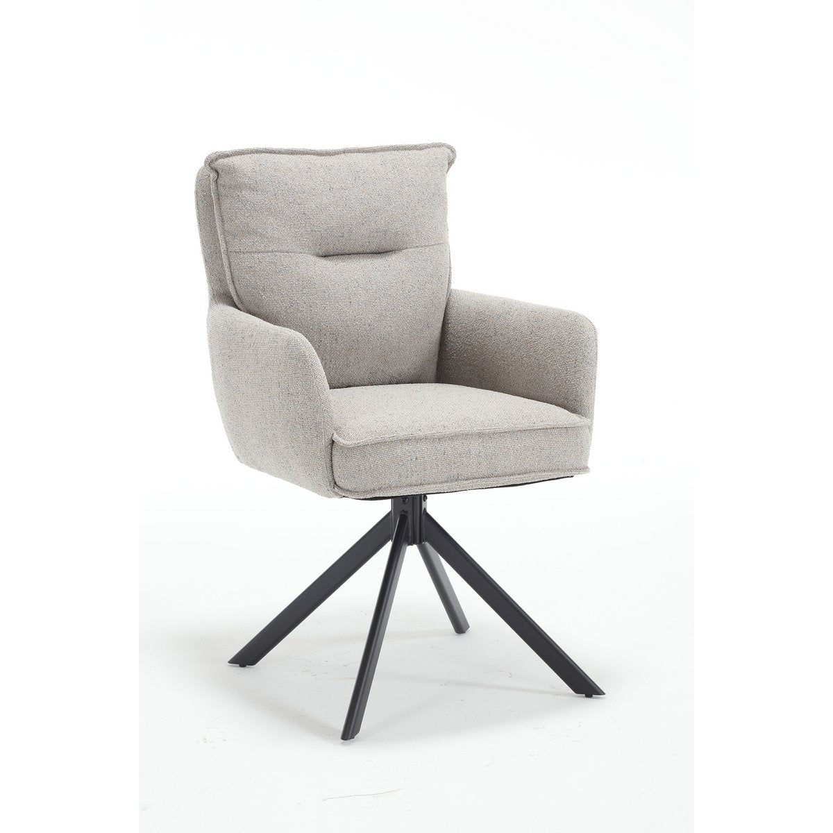 Armchair structural fabric gray