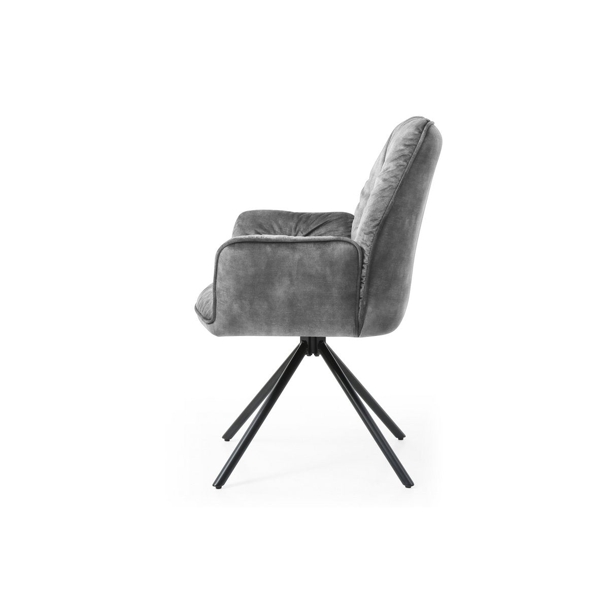 Armchair with 360° swivel function, gray