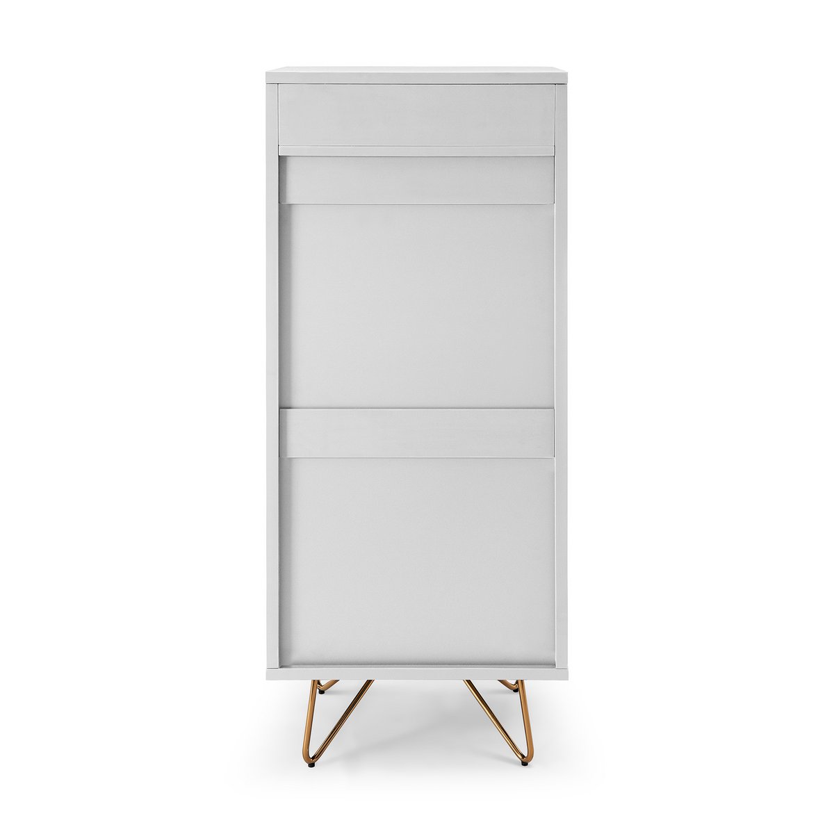 High chest of drawers with 4 drawers and 1 compartment, including mirror
