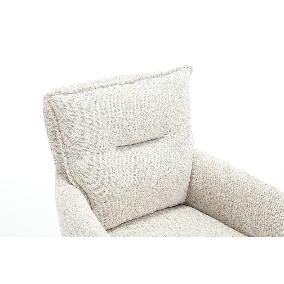 Armchair structural fabric beige