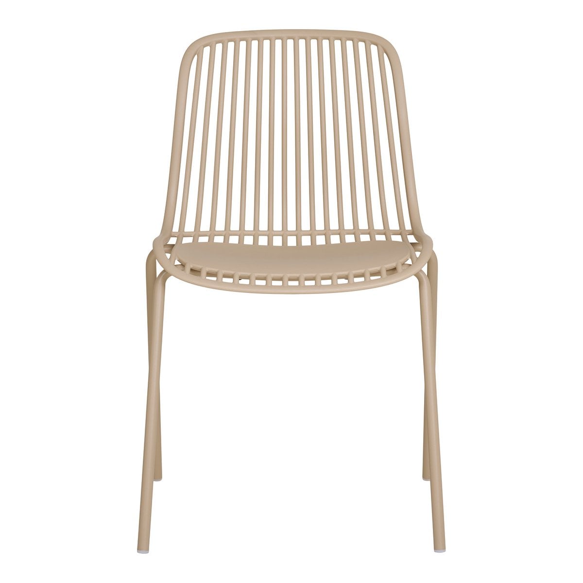 Branson Gartenstuhl – Sand, stapelbar, 55 x 46,5 x 82 cm – 4er-Set