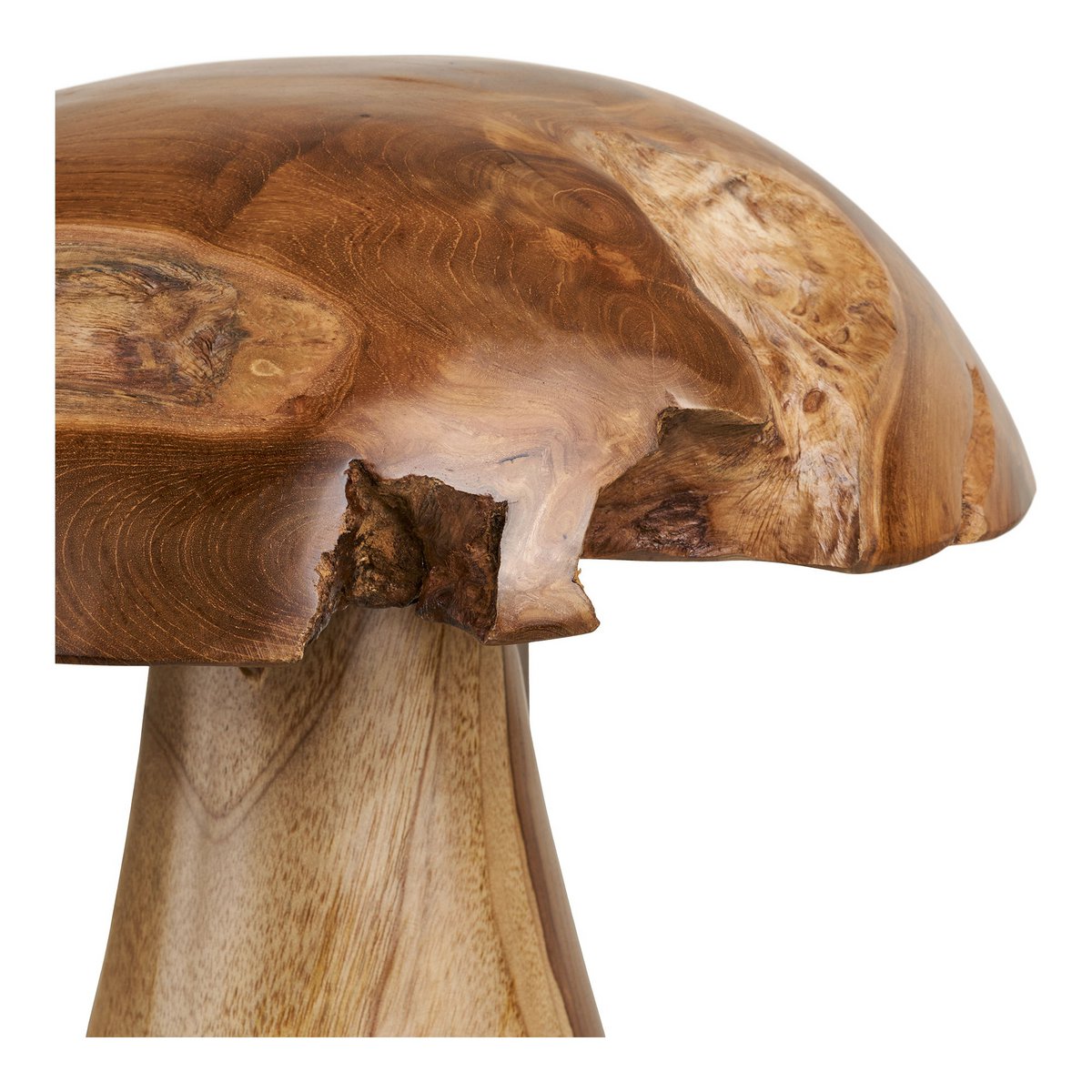 Kodi Dekorationspilze, Teak, natur, 2er-Set