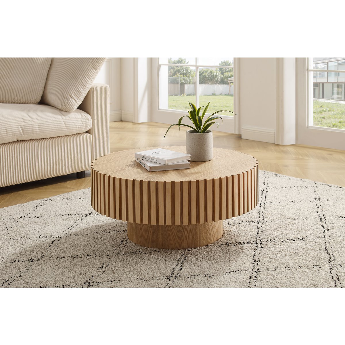 Couchchtic Ø 80 cm Natural