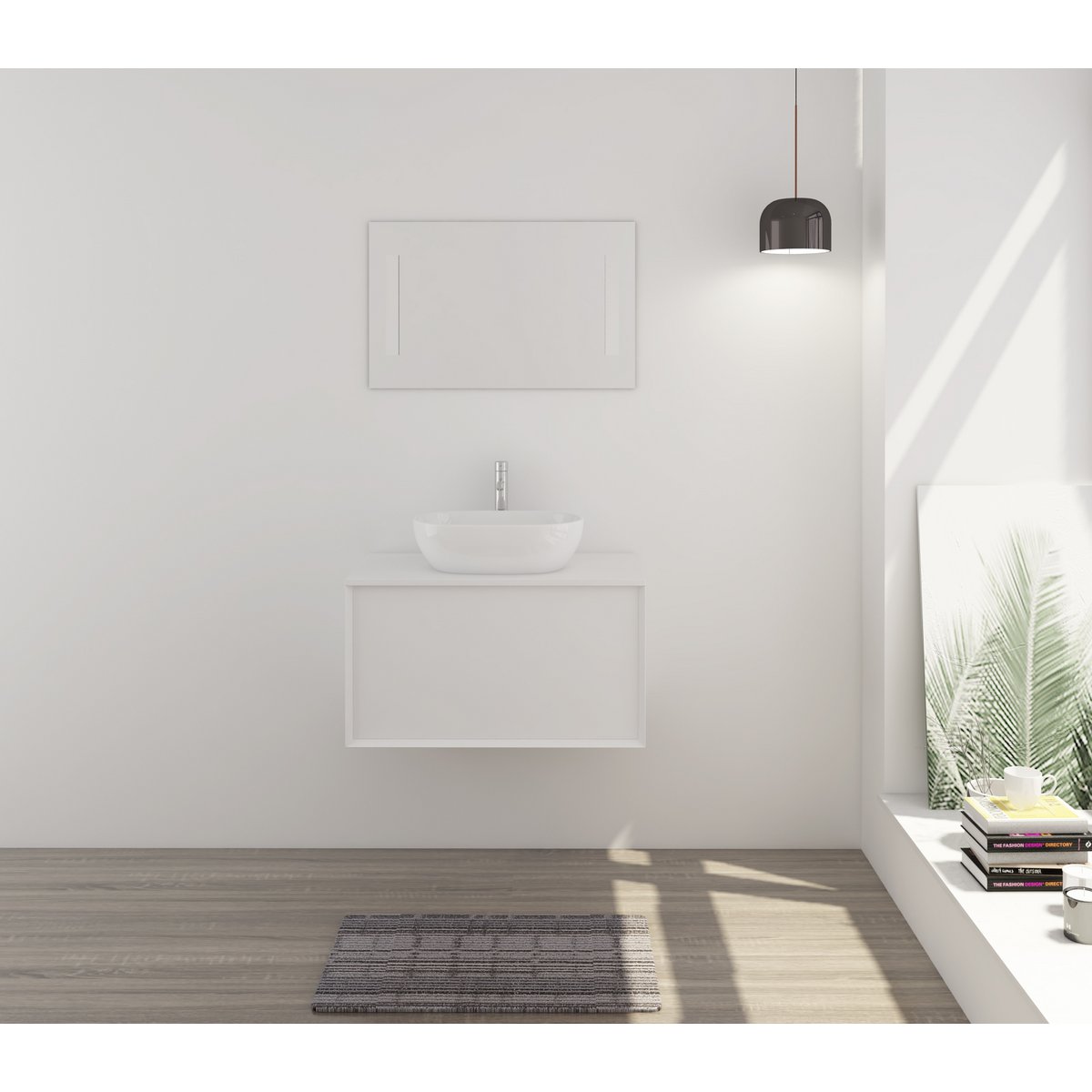 Bathroom set 80 cm, 2 pieces.