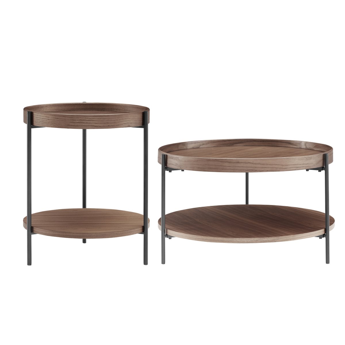 Couchtisch 2er Set Walnuss