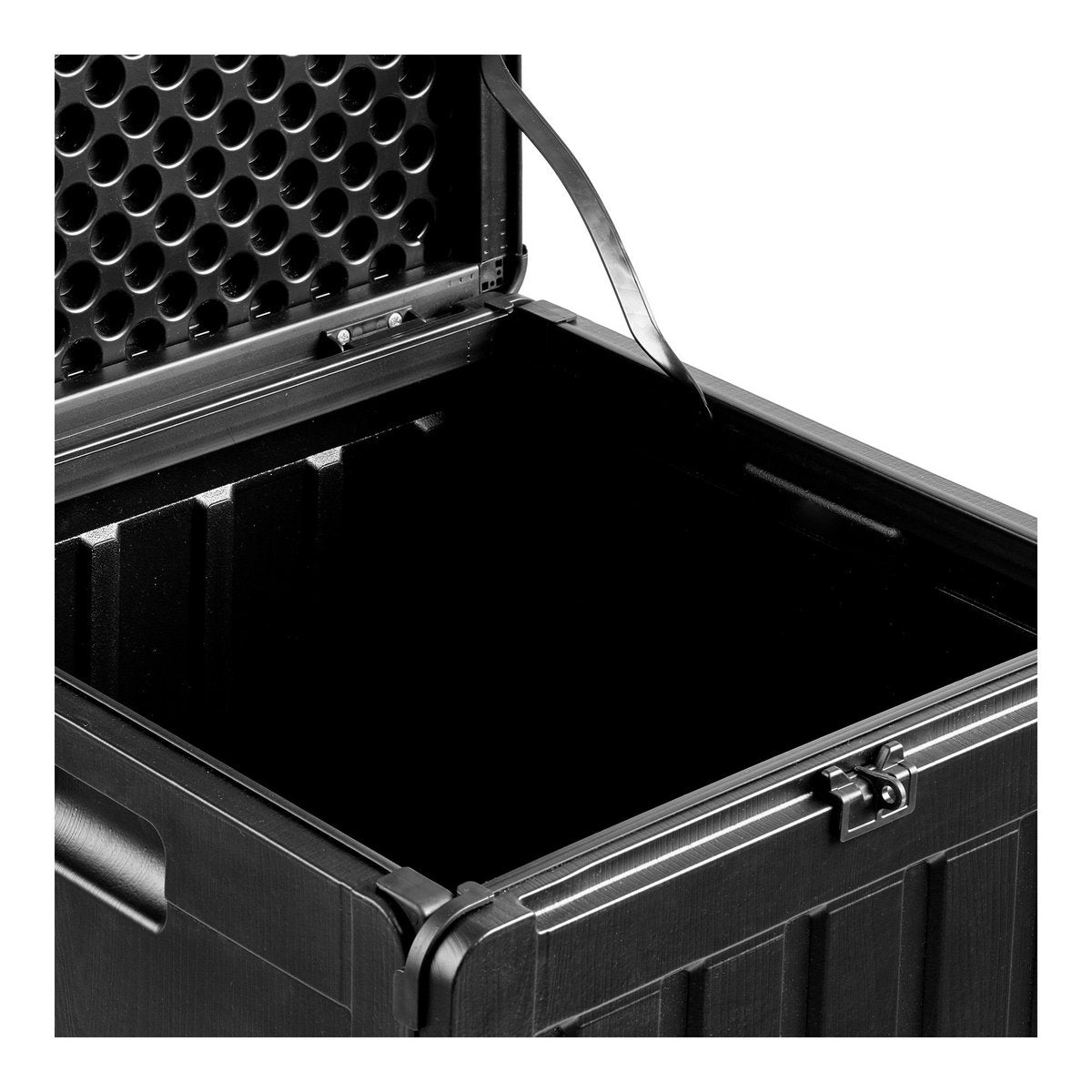 Sobra Kissenbox, Kunststoff, schwarz, 42,8x42,8x46,4 cm, 76 L