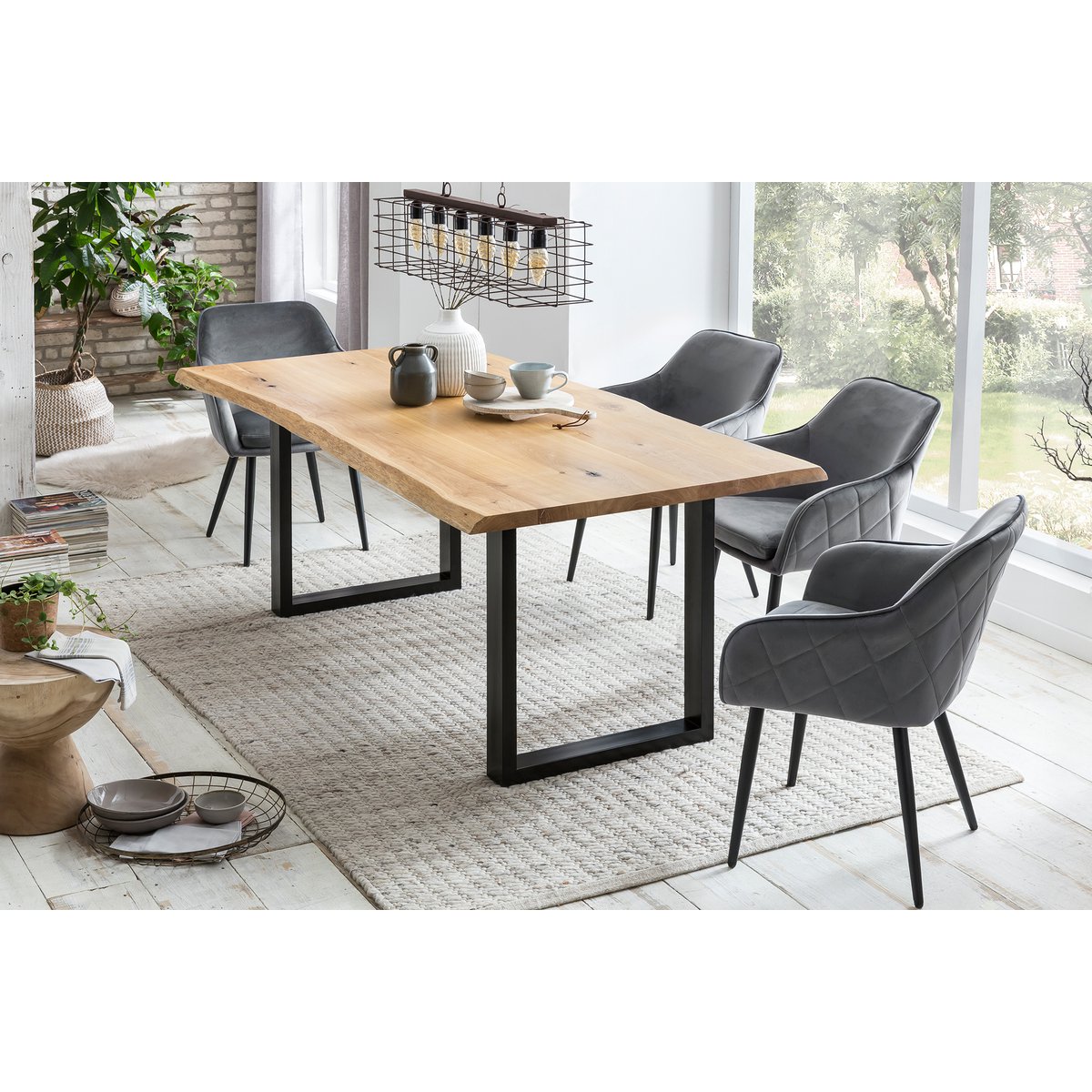 Dining table 160x90 cm made of oak