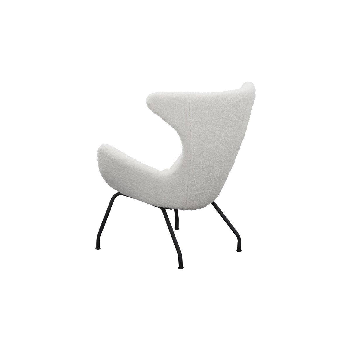 Relax armchair teddy fur white