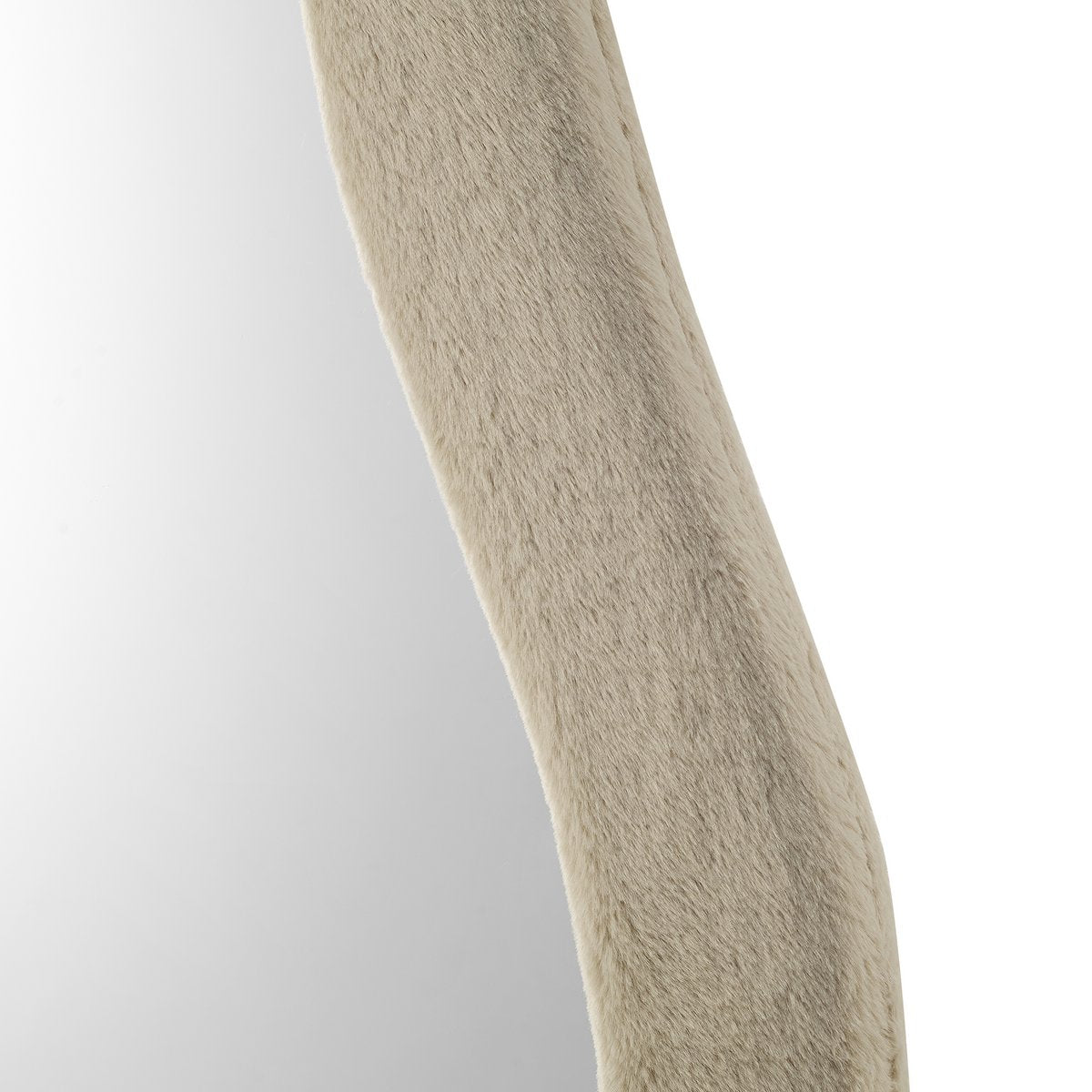 Mirror faux fur champagne 60x160 cm