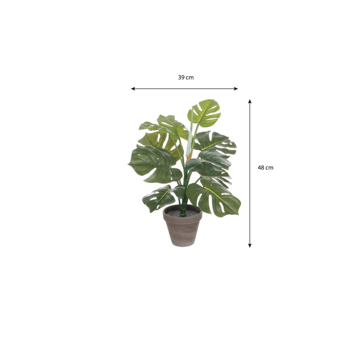 Künstliche Pflanze Monstera grün