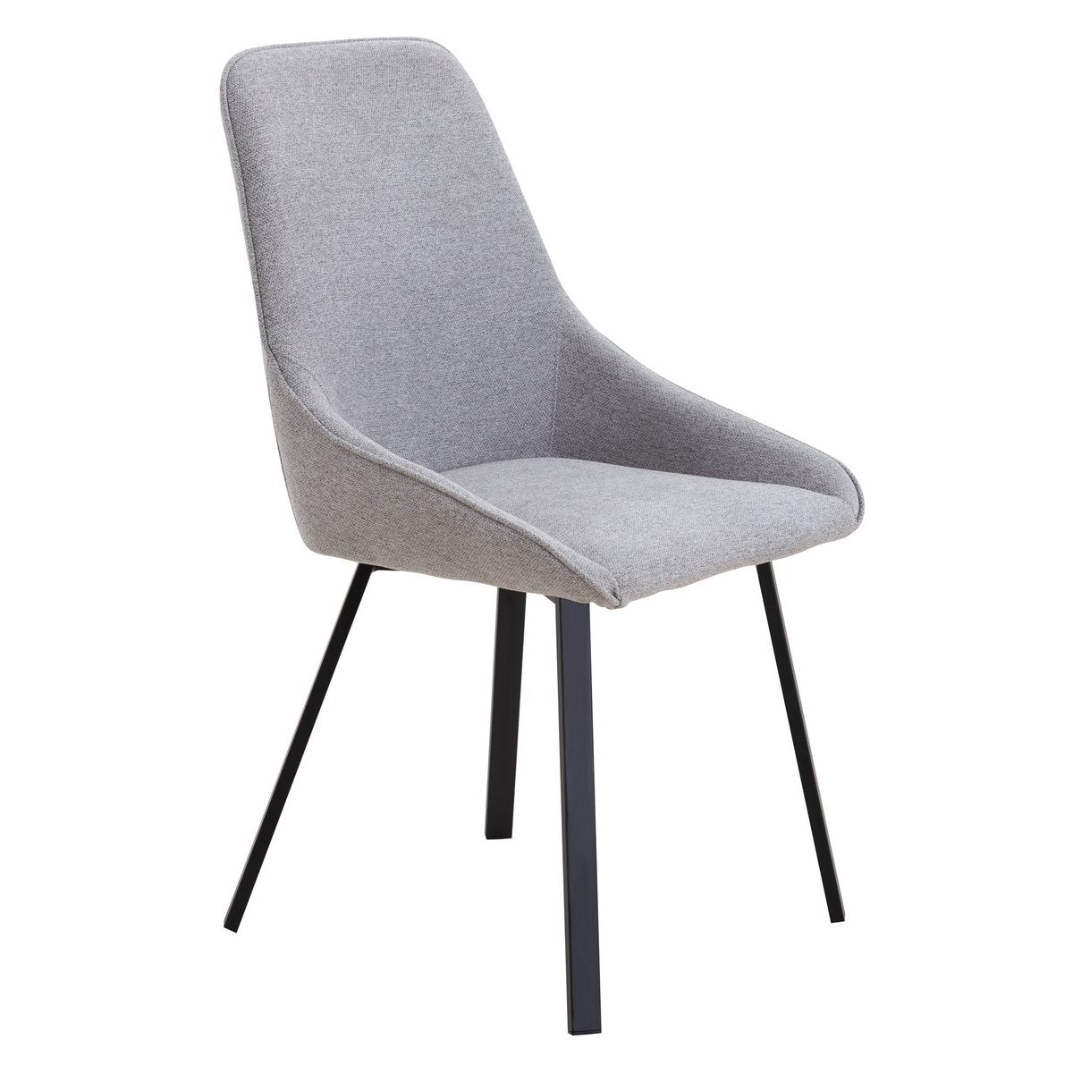 Dining chair set of 2 grey
