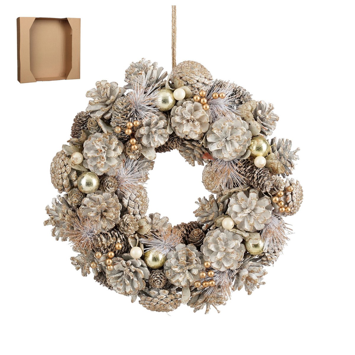 Weihnachtskranz Hanley White
