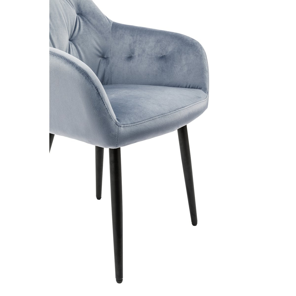 Armchair light gray velvet